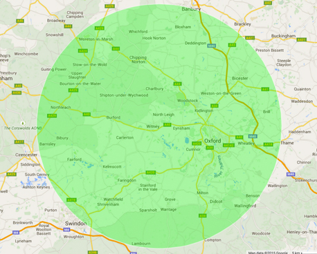 Areas covered by Future Power Solutions